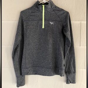 Victoria's Secret PINK Gray Quarter-Zip Pullover